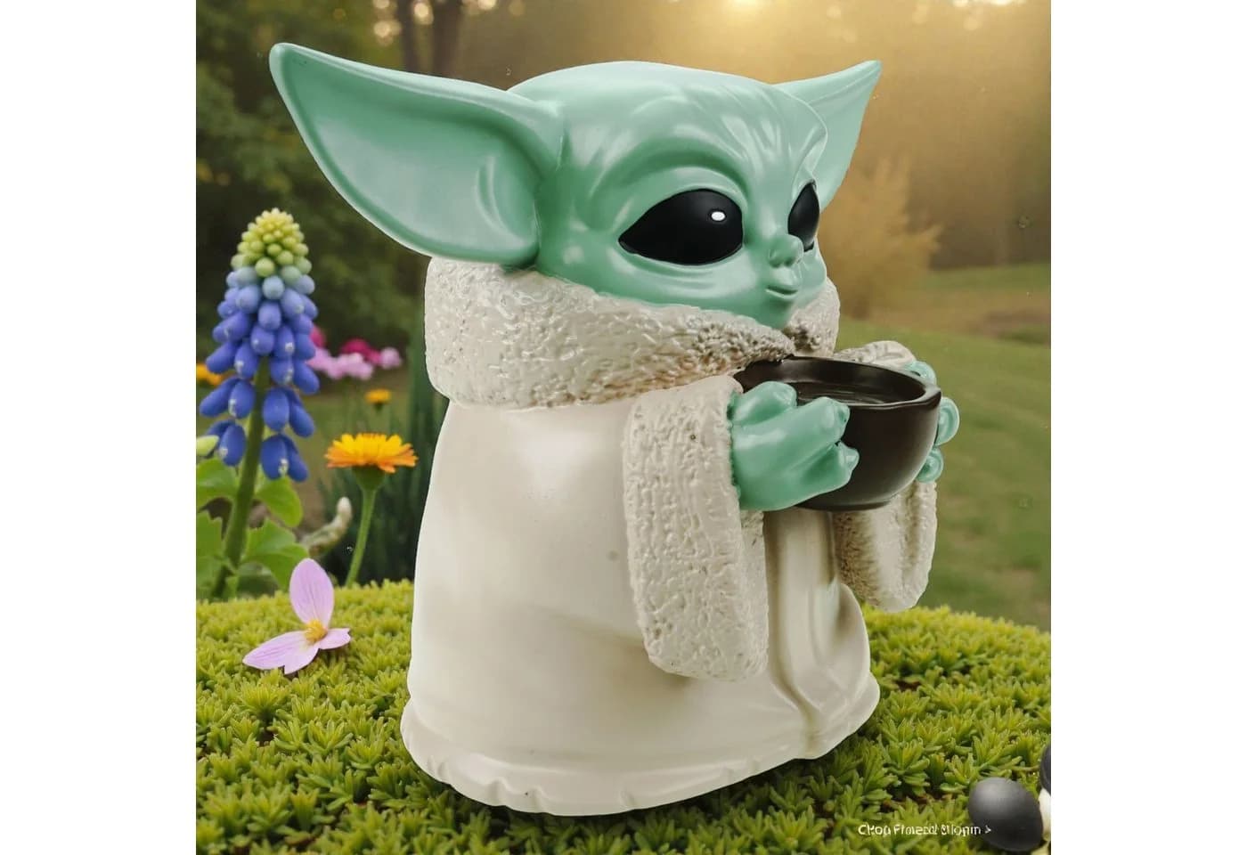 Disney Gartenfigur Grogu Baby Yoda Offiziell Lizenziert - Bild 3