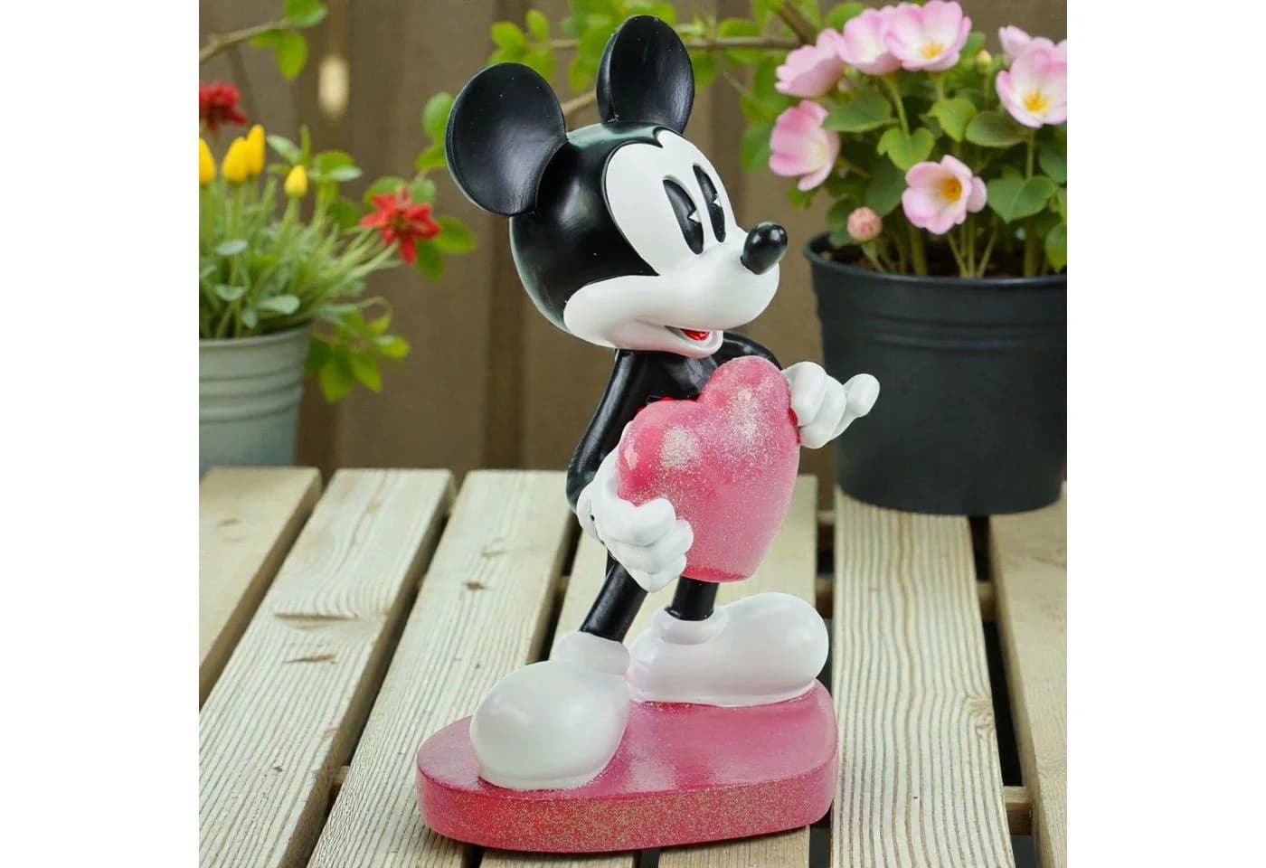 Disney Dekofigur Mickey Maus Statue Love mit Herz 23cm