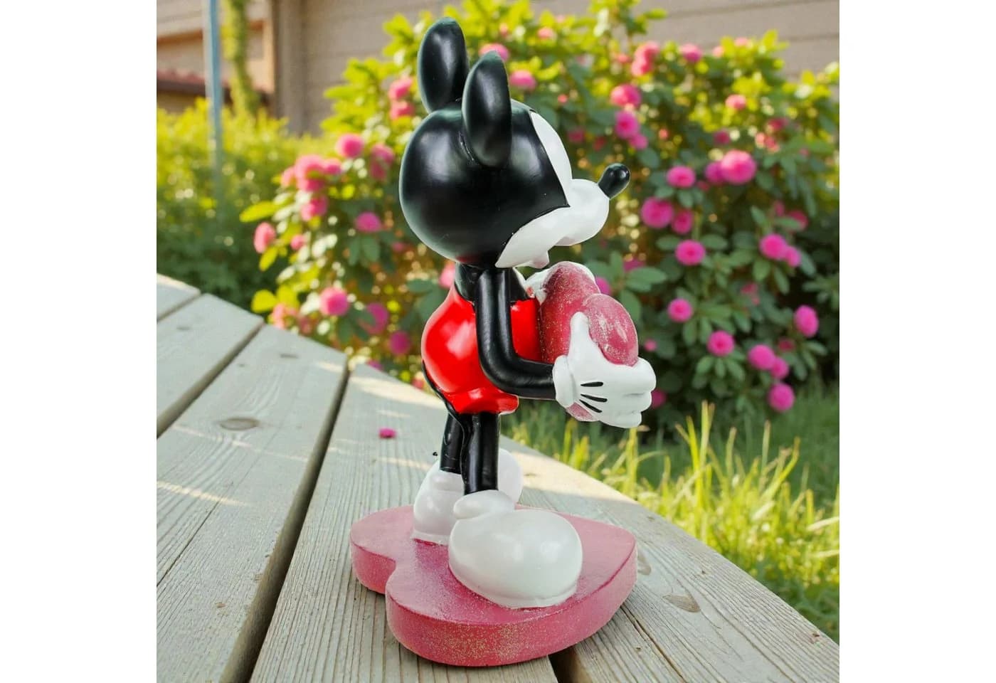 Disney Dekofigur Mickey Maus Statue Love mit Herz 23cm - Bild 5