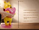 Disney Gartenfigur Winnie the Pooh mit Herz Dekofigur Bild 3