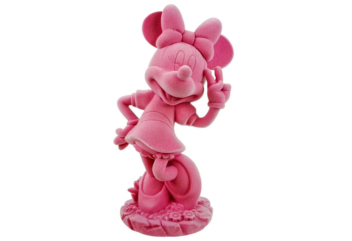 Disney Minnie Mouse Gartenfigur Rosa Beflockt Deko - Bild 2