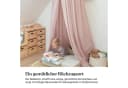 Ehrenkind Betthimmel Baldachin mit Ring Kinderzimmer Bio-Baumwolle Bild 1