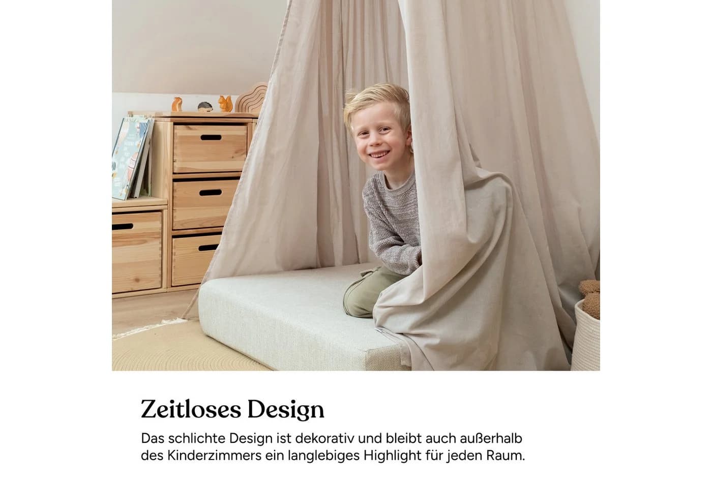 Ehrenkind Betthimmel Baldachin mit Ring Bio-Baumwolle Kinderzimmer - Bild 4