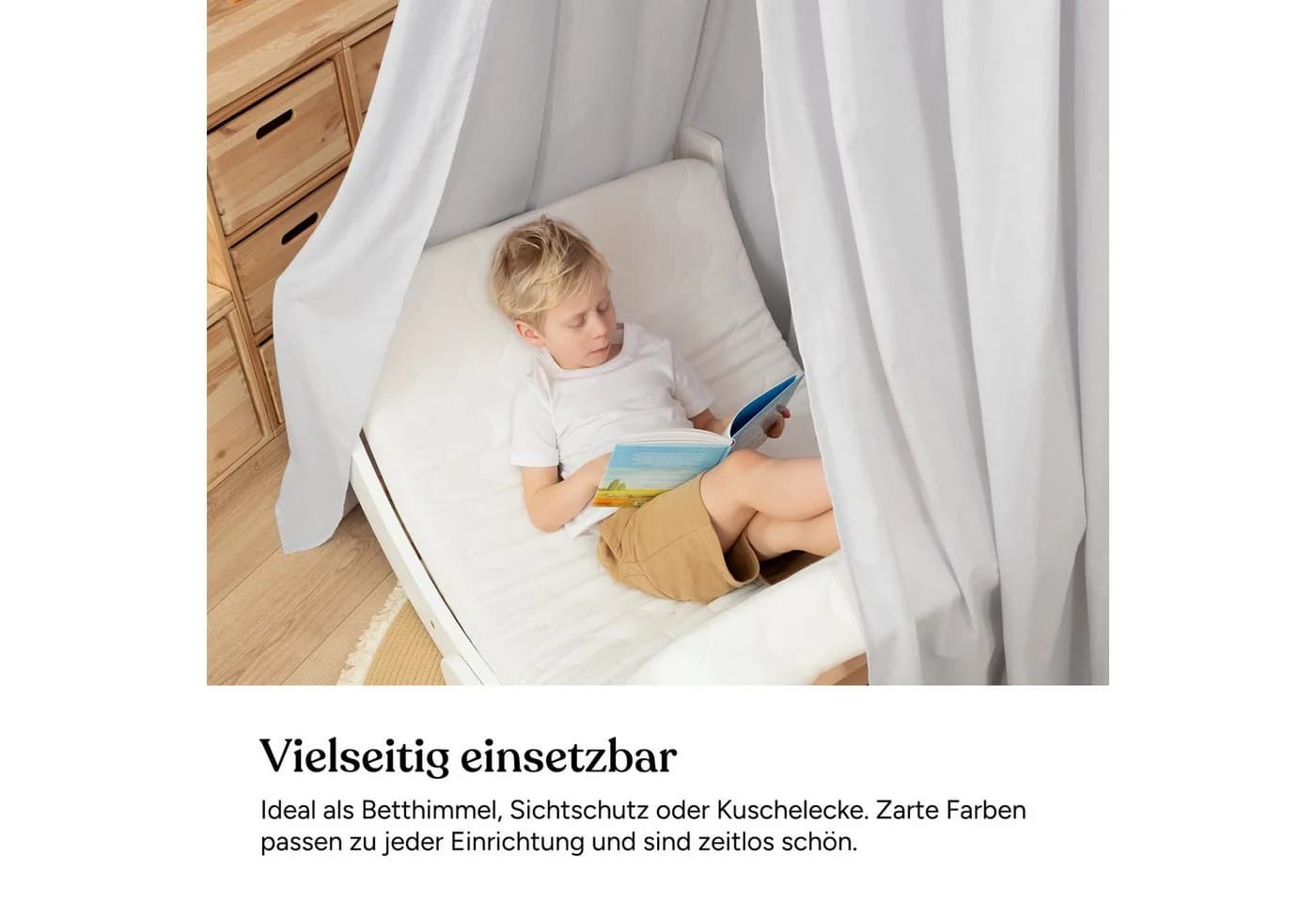 Ehrenkind Betthimmel Baldachin mit Ring Bio-Baumwolle Kinderzimmer - Bild 5
