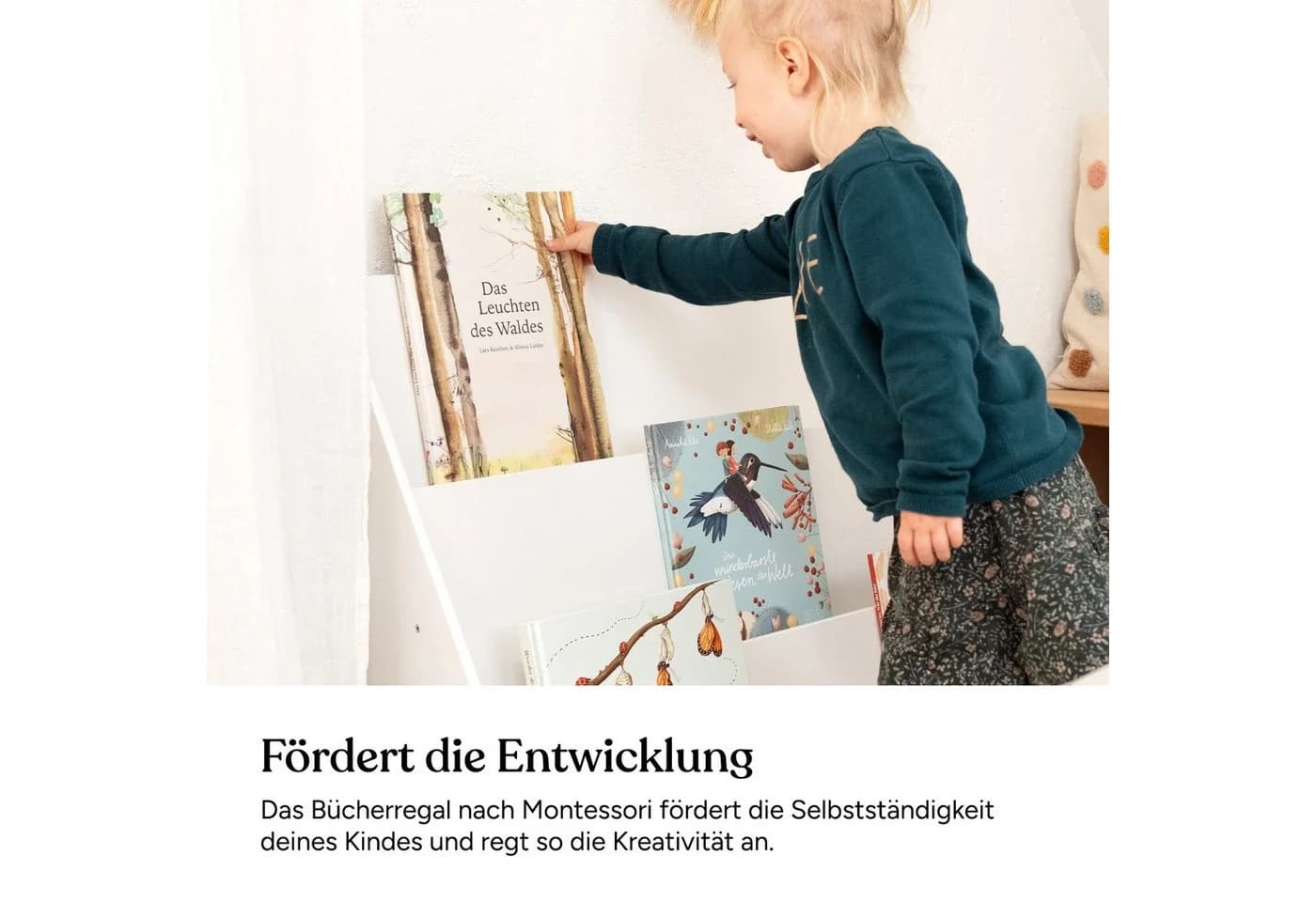 Ehrenkind Bücherregal mit Kippschutz Montessori Design - Bild 4