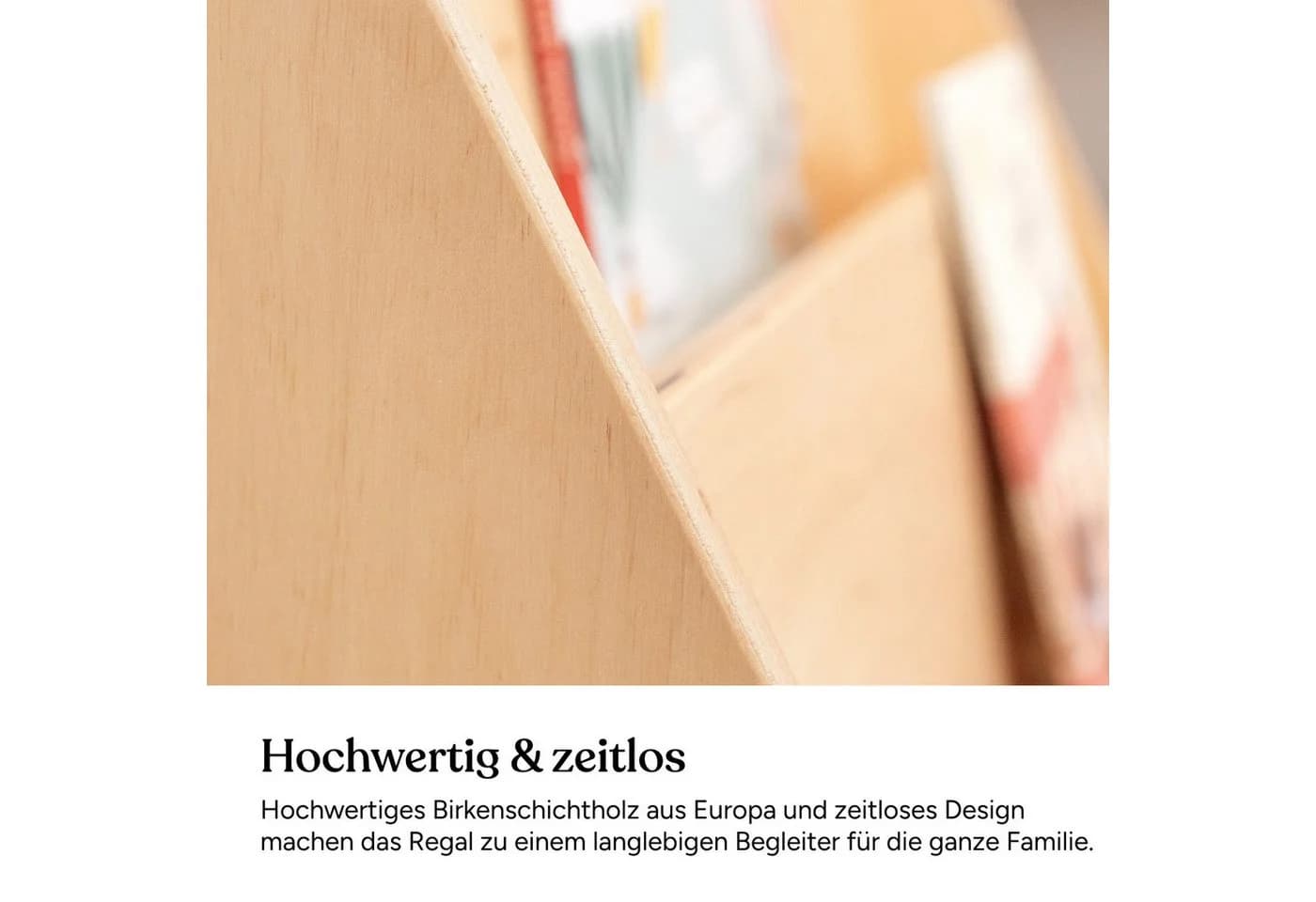 Ehrenkind Bücherregal mit Kippschutz Montessori Design - Bild 5