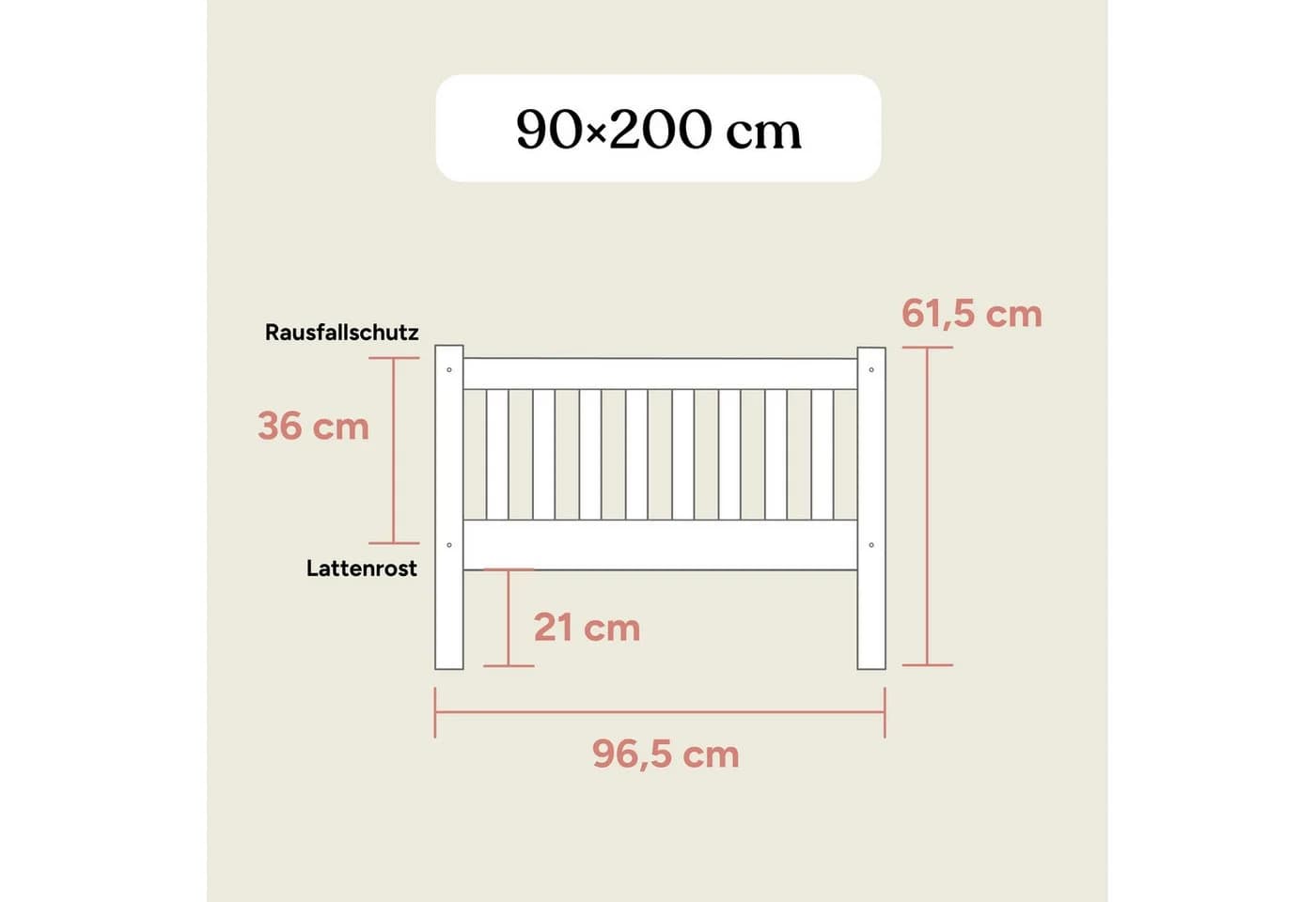 Ehrenkind Kinderbett Livo Buchenholz FSC® zertifiziert Rausfallschutz - Bild 3