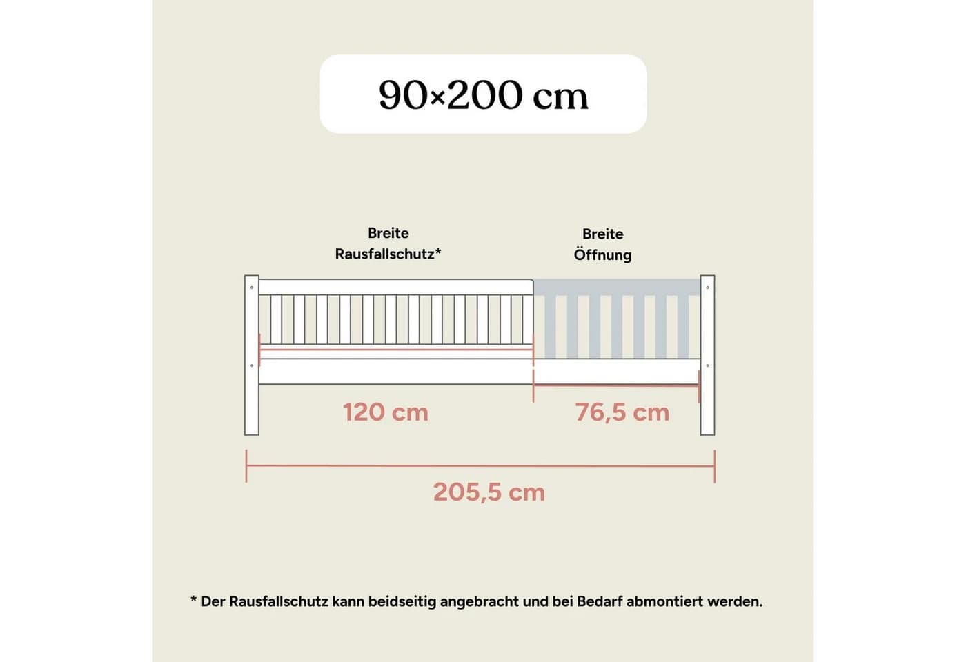Ehrenkind Kinderbett Livo Buchenholz FSC® zertifiziert Rausfallschutz - Bild 4