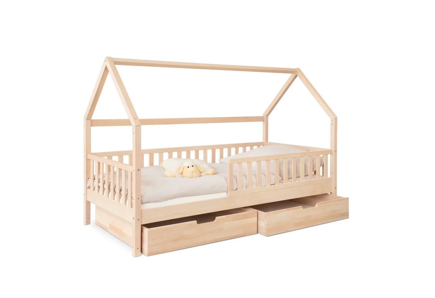 Ehrenkind Hausbett Livo Massivholz höhenverstellbar - Bild 2