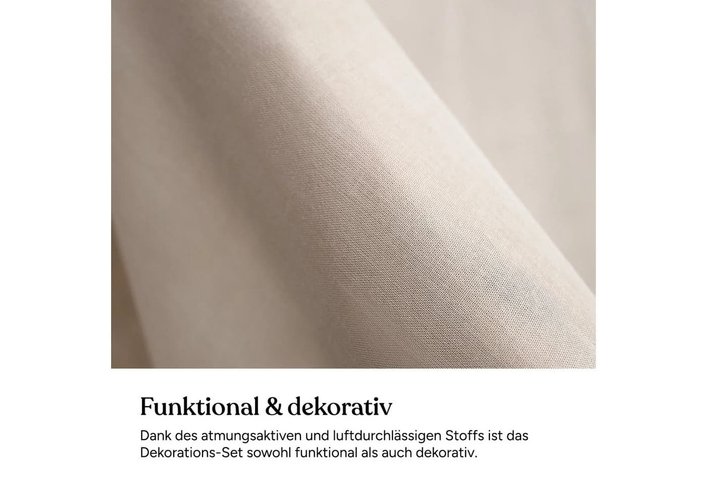Ehrenkind Betthimmel Deko Set mit Wimpelkette 100% Baumwolle - Bild 5