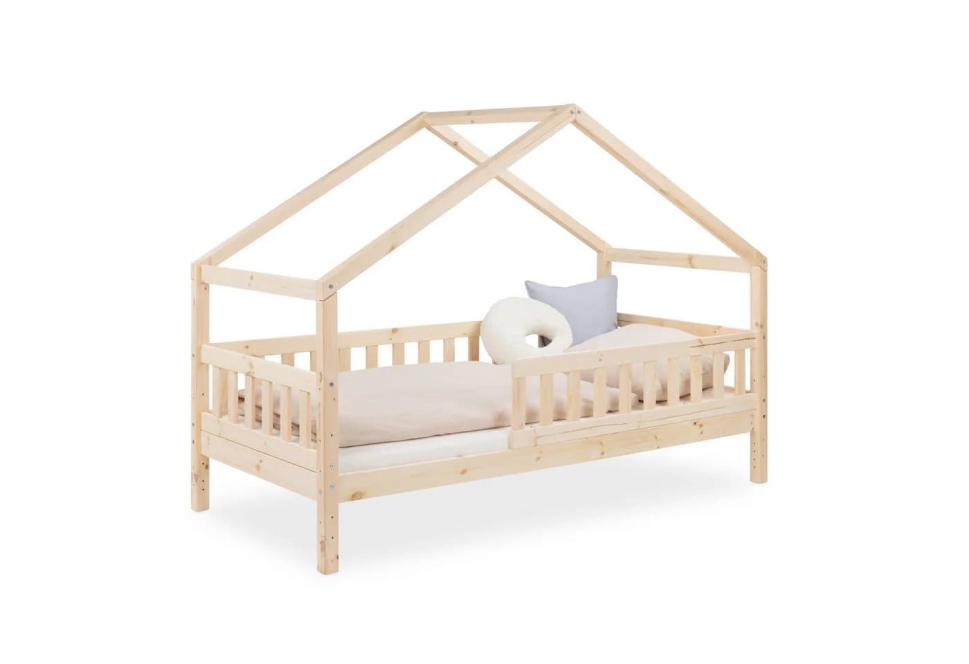 Ehrenkind Hausbett Lille Kiefernholz massiv höhenverstellbar - Bild 2