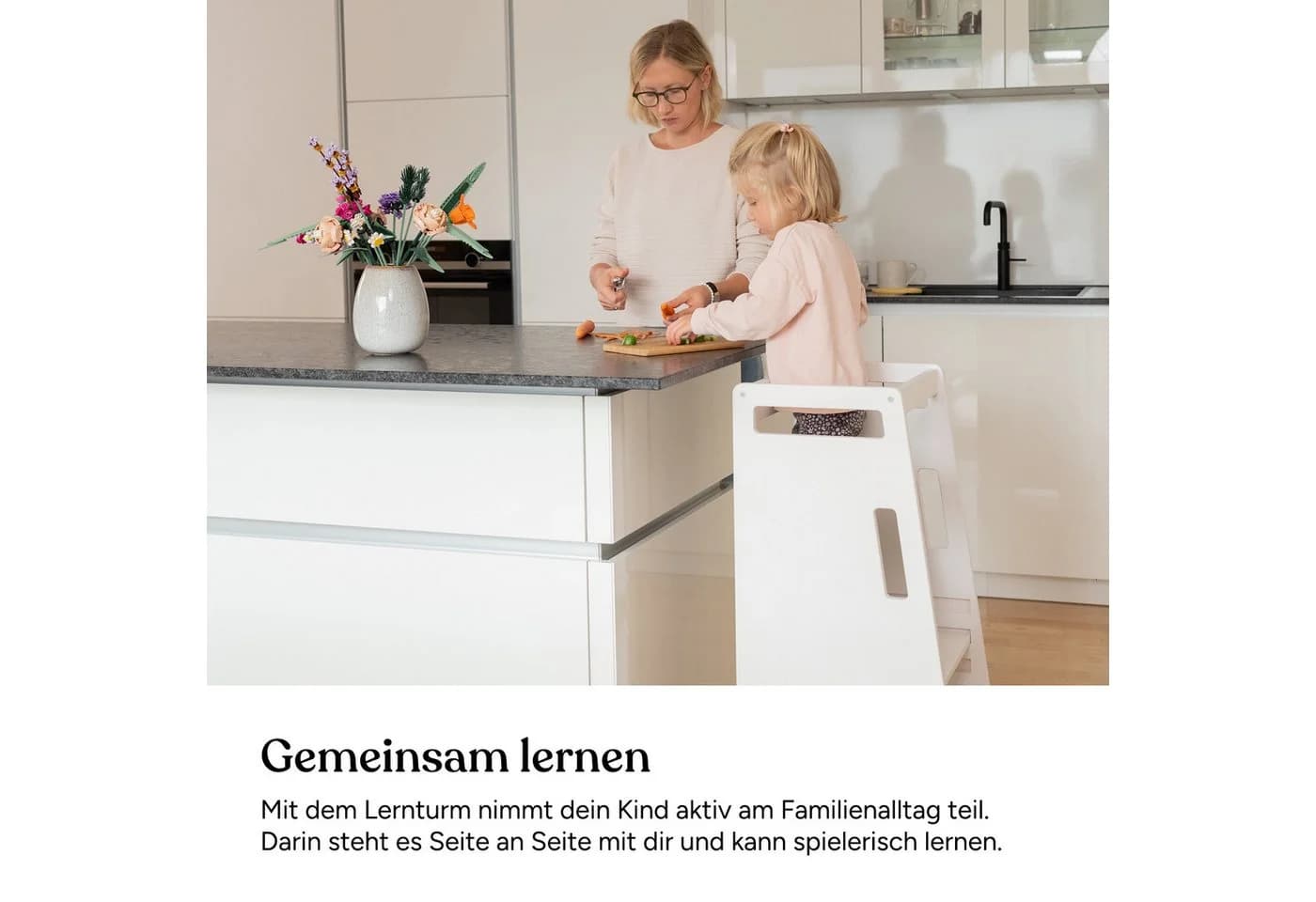 Ehrenkind Lernturm 4-fach höhenverstellbar Birkenschichtholz - Bild 4