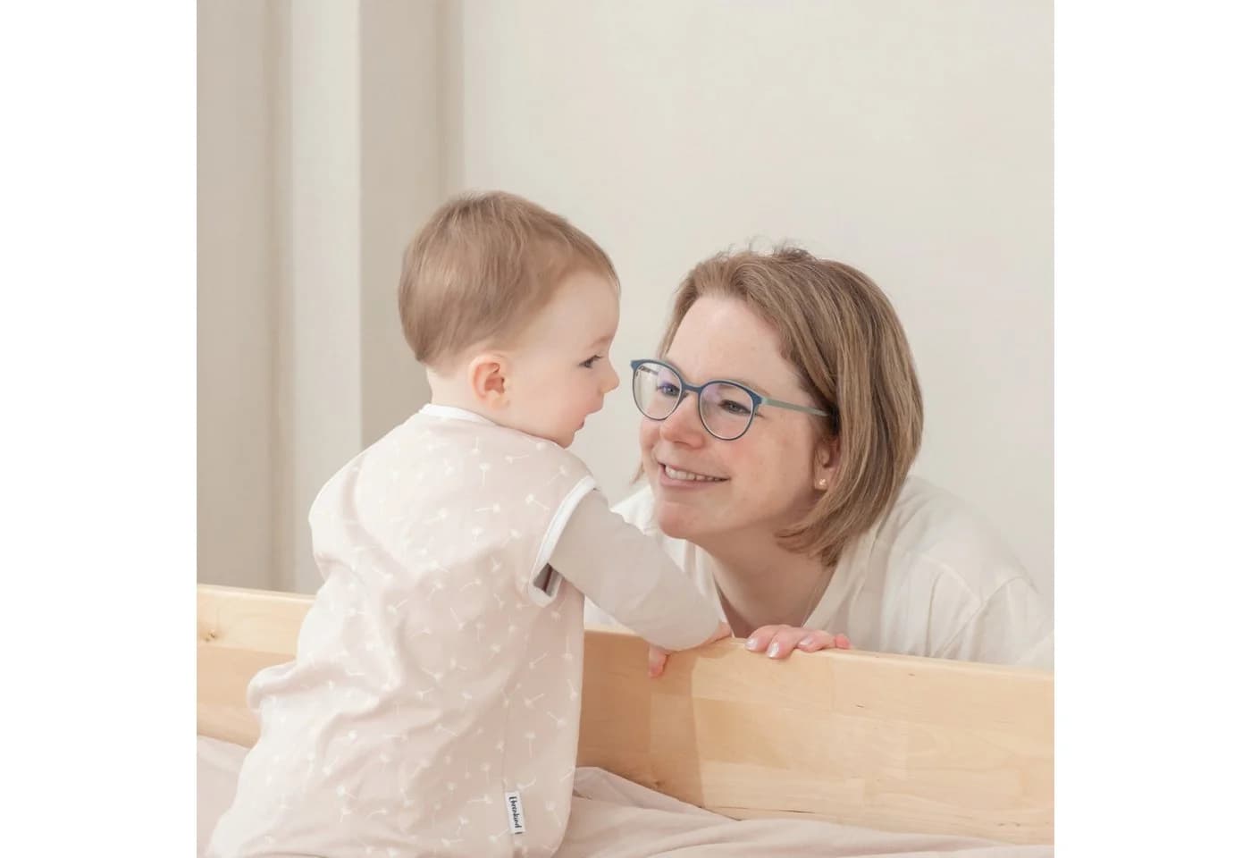 Ehrenkind Babyschlafsack Sommer Bio-Baumwolle Salbei Gemustert - Bild 4