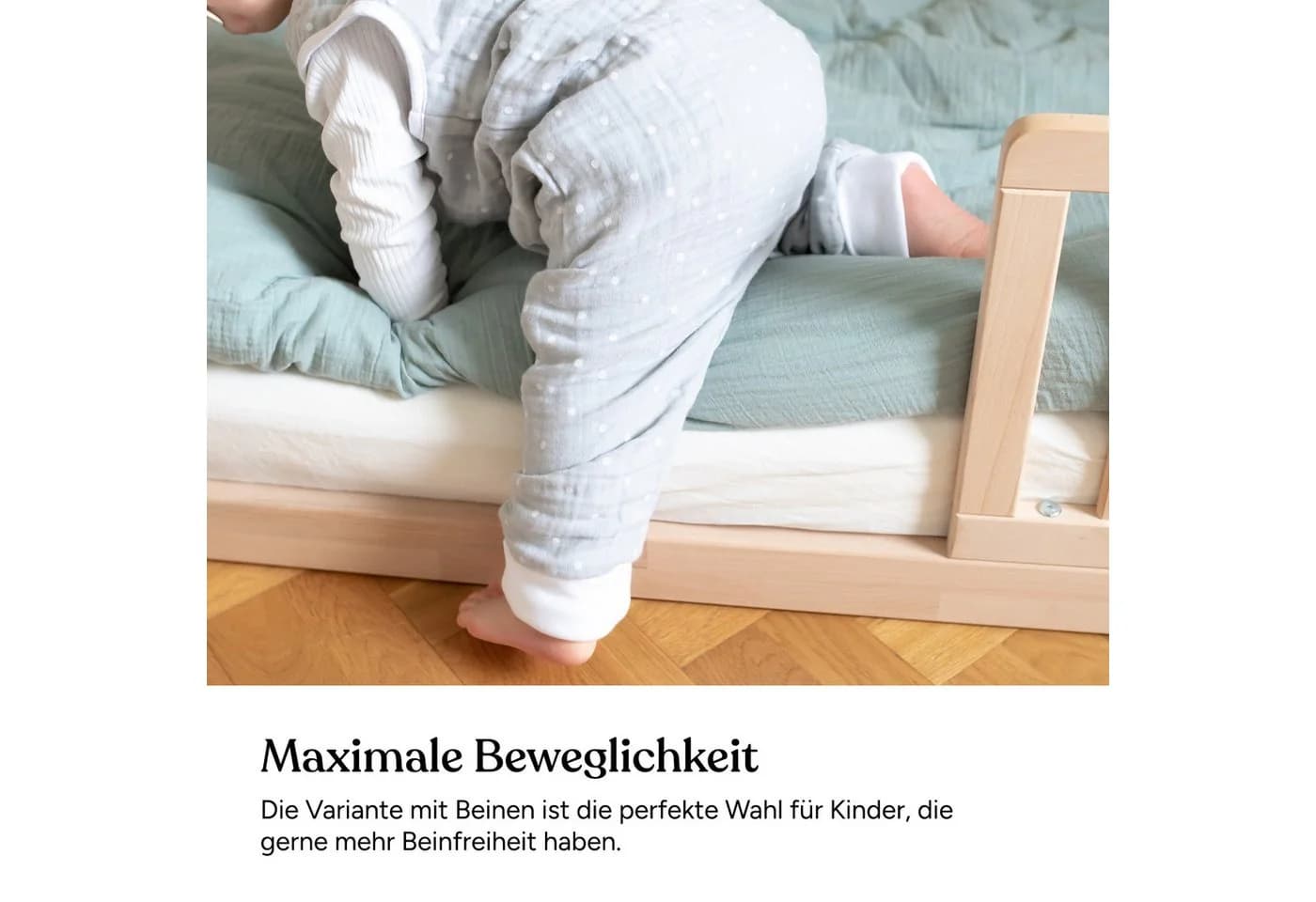 Ehrenkind Babyschlafsack Musselin 100% Bio-Baumwolle mit Beinen - Bild 5