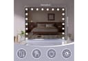 FENCHILIN Hollywood-Schminktischspiegel Weiß mit LED-Beleuchtung Bild 1