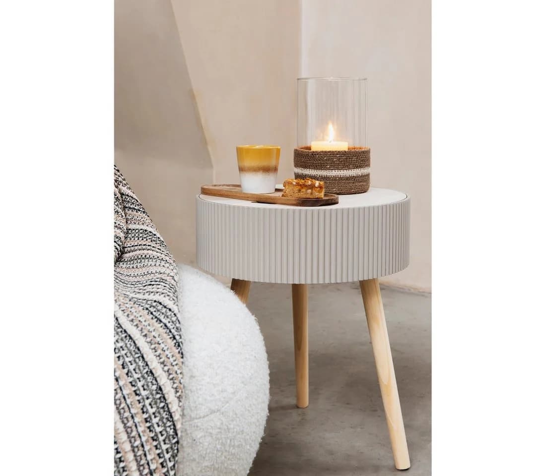Jens Living Beistelltisch »Levi« Beige mit Stauraum - Bild 3