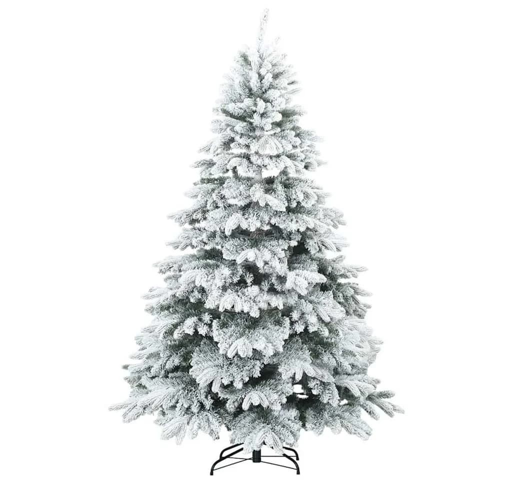 vidaXL Künstlicher Scharnier-Weihnachtsbaum Schneebedeckt Weiß 180 cm - Bild 3