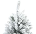 vidaXL Künstlicher Scharnier-Weihnachtsbaum Schneebedeckt Weiß 180 cm Bild 4