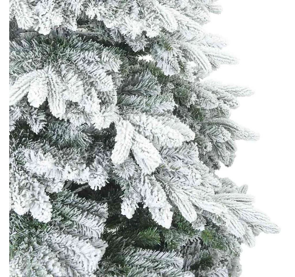vidaXL Künstlicher Scharnier-Weihnachtsbaum Schneebedeckt Weiß 180 cm - Bild 5