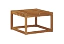 vidaXL Gartenlounge-Set 5-tlg. mit Kissen Beige/Natur Massivholz Bild 4