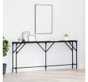 vidaXL Konsolentisch Schwarz Eichen-Optik Industrial Design Bild 1