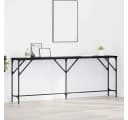 vidaXL Konsolentisch Schwarz Industrial Design Holzwerkstoff Metall Bild 1