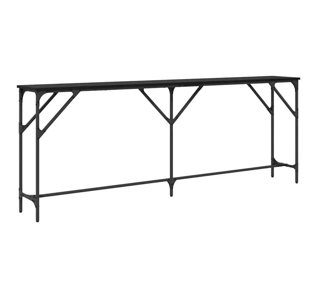 vidaXL Konsolentisch Schwarz Industrial Design Holzwerkstoff Metall - Bild 2