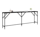 vidaXL Konsolentisch Schwarz Industrial Design Holzwerkstoff Metall Bild 3