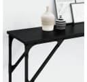 vidaXL Konsolentisch Schwarz Industrial Design Holzwerkstoff Metall Bild 4