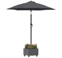 vidaXL Schirmhalter Sonnenschirmständer Anthrazit 45x45x45 cm Stahl Bild 3