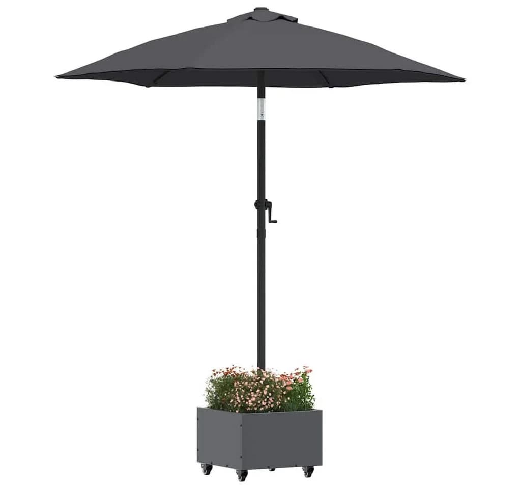 vidaXL Schirmhalter Sonnenschirmständer Anthrazit 45x45x45 cm Stahl - Bild 3