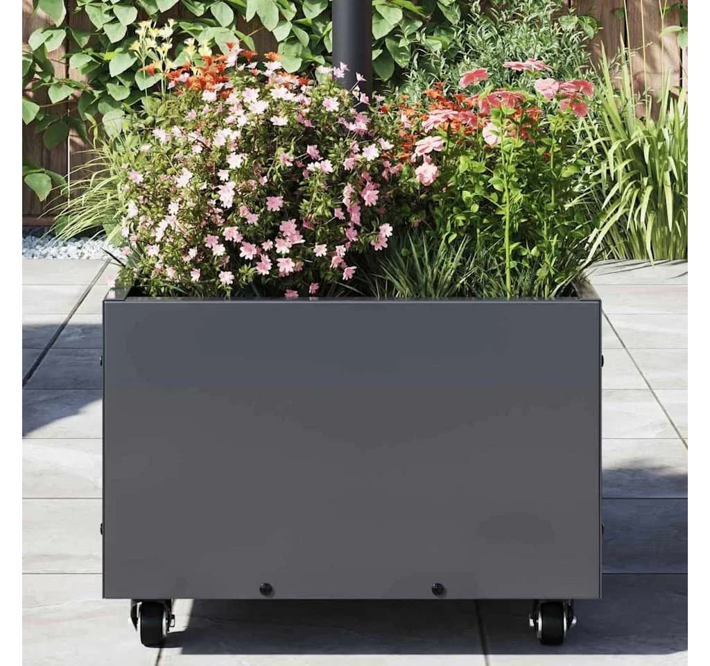 vidaXL Schirmhalter Sonnenschirmständer Anthrazit 45x45x45 cm Stahl - Bild 4