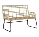 vidaXL Gartenlounge-Set Gartenbank Braun Beige Poly-Rattan Bild 4