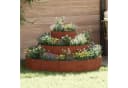 vidaXL Blumentopf Garten-Pflanzgefäß Braun 120 x 120 x 20 cm Bild 1