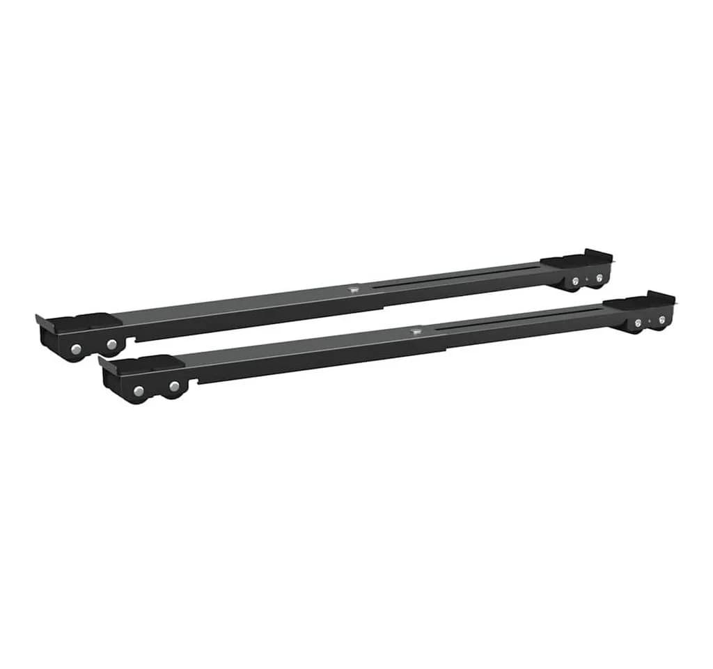 vidaXL Waschmaschinensockel 2 Stk. Schwarz Edelstahl Längenverstellbar - Bild 2