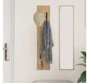 vidaXL Wandmontierter Garderobenständer Artisan-Eiche mit Haken Bild 4