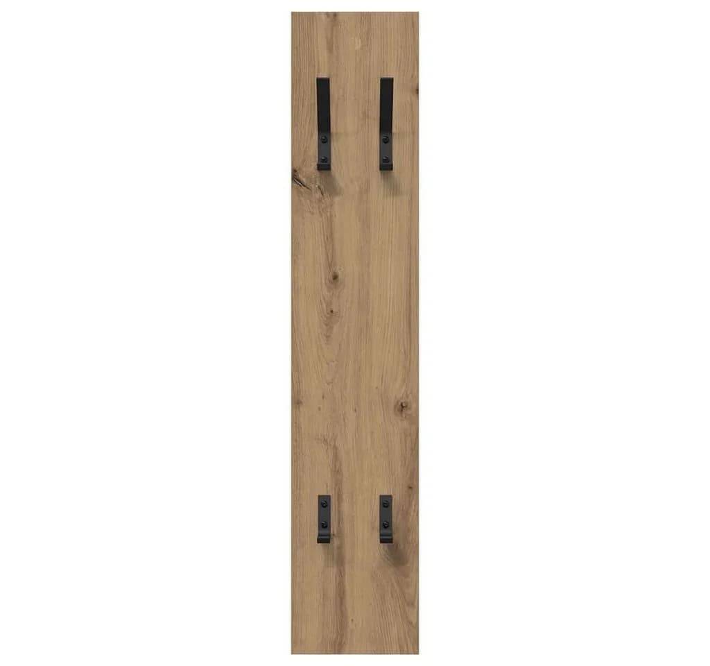 vidaXL Wandmontierter Garderobenständer Artisan-Eiche mit Haken - Bild 5
