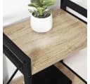 vidaXL Bücherregal Industrial Design Holzwerkstoff Stahl Schwarz Braun Bild 4
