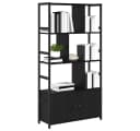 vidaXL Bücherregal Schwarz Eichen-Optik Bild 3