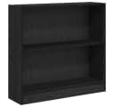 vidaXL Bücherregal Schwarz Eichen-Optik Holzwerkstoff Bild 2