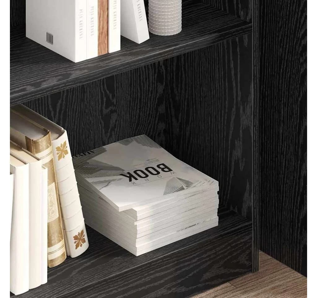 vidaXL Bücherregal Schwarz Eichen-Optik Holzwerkstoff - Bild 4