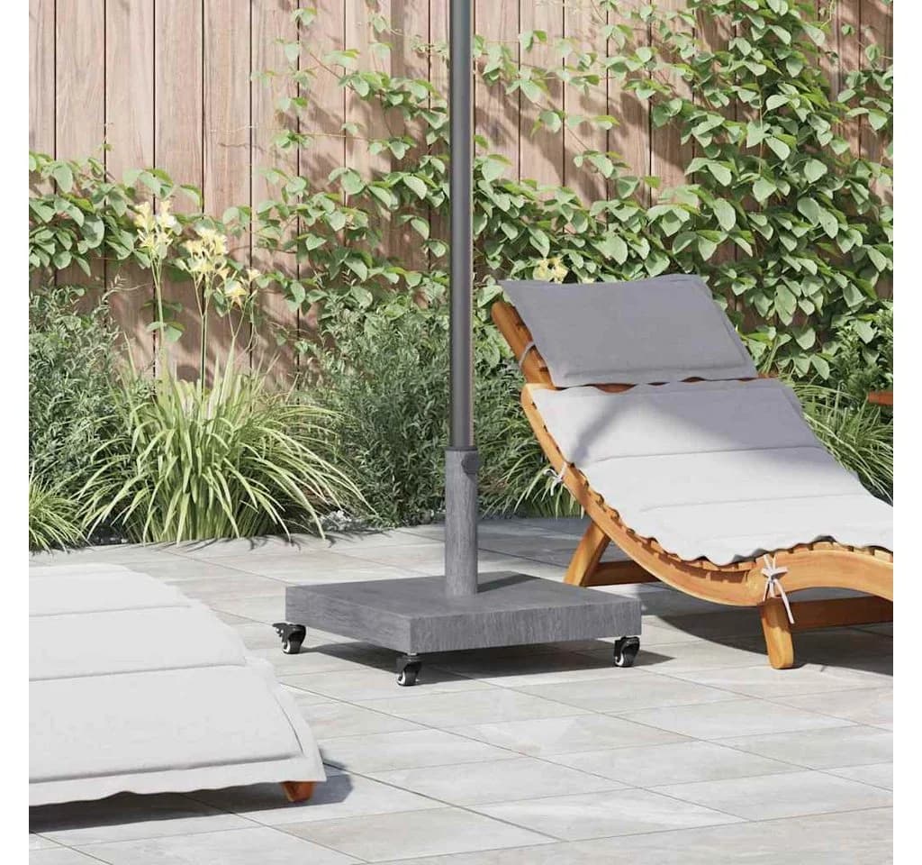 vidaXL Schirmhalter Dunkelgrau Stahl Modern