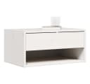 vidaXL Nachttisch Weiß Massivholz Kiefer 2 Schubladen Bild 3