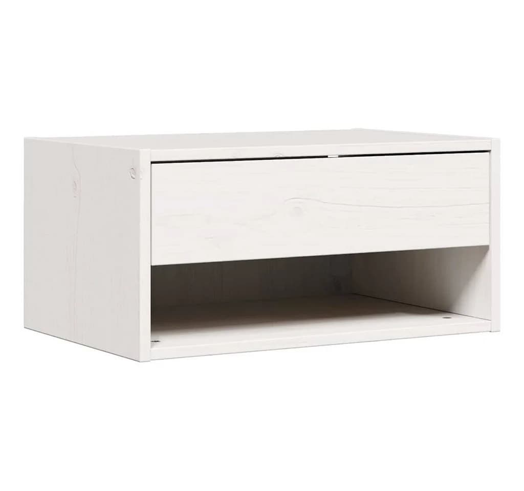 vidaXL Nachttisch Weiß Massivholz Kiefer 2 Schubladen - Bild 5