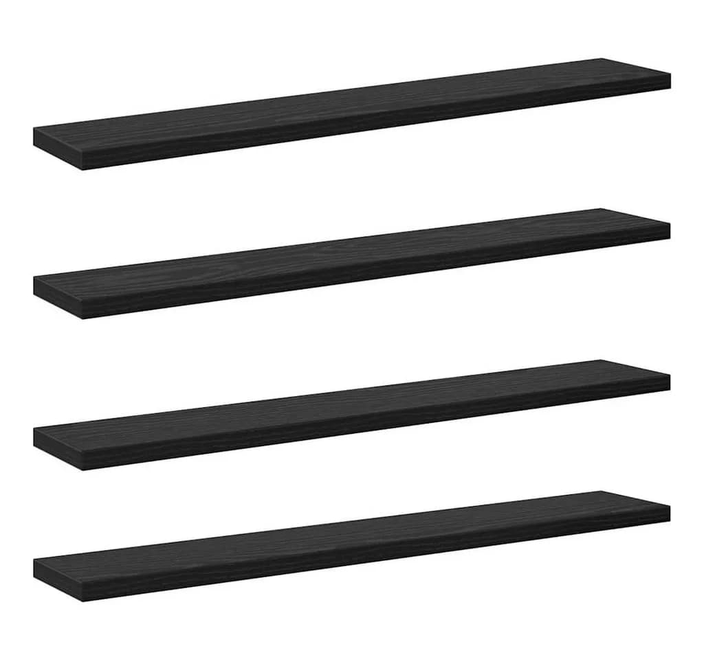 vidaXL Bücherregal 4-tlg. Schwarz Holzwerkstoff Modern - Bild 2