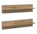 vidaXL Wandregal 2 pcs Artisan-Eiche Holzwerkstoff Bild 2