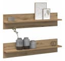 vidaXL Wandregal 2 pcs Artisan-Eiche Holzwerkstoff Bild 3