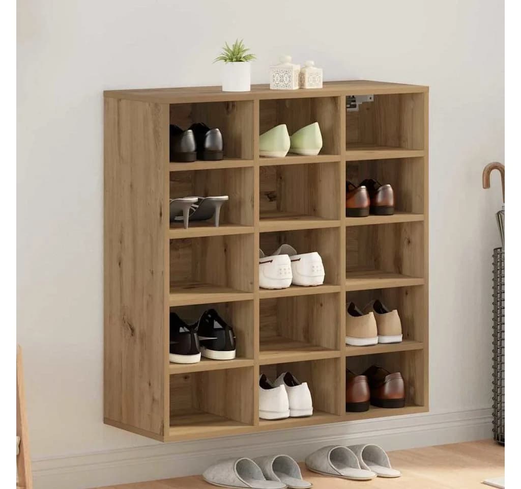 vidaXL Schuhschrank Artisan-Eiche Holzwerkstoff