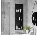 vidaXL Duschnische Schwarz Edelstahl Bad Organizer Bild 1