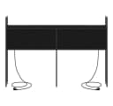 vidaXL Bett Kopfteil mit Stauraum und Ladestation Schwarz Eichen-Optik Bild 5